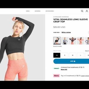 Gymshark Seamless Crop Top